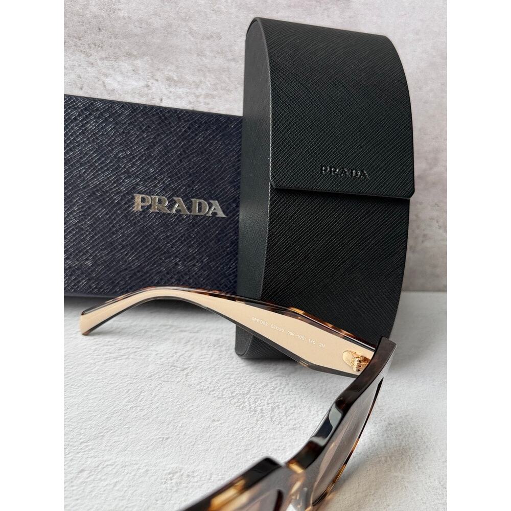 NEW Prada PR D02S Cat Eye Sunglasses in Havana Powder $390 - Picture 6 of 6